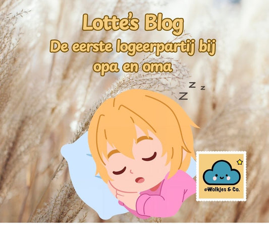 De eerste logeerpartij bij opa en oma